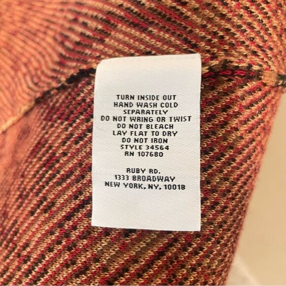 Ruby Rd. Open Front Animal Print Cardigan Sweater Large - Picture 7 of 8